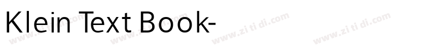 Klein Text Book字体转换